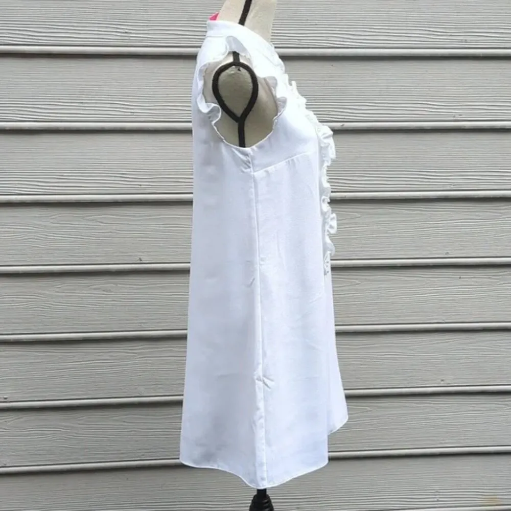 NWT Lilly Pulitzer Adalee Sleeveless Shift Dress | Pearls and Ruffles Dress - Image 4