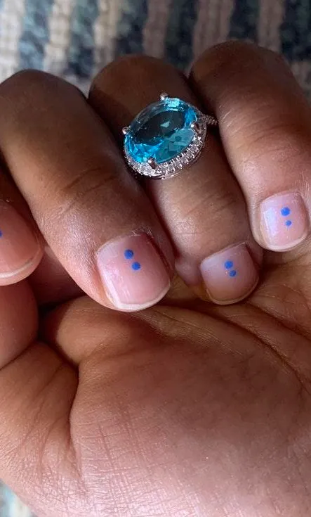 Beverly Hills Boutique Ring... Blue - Image 3