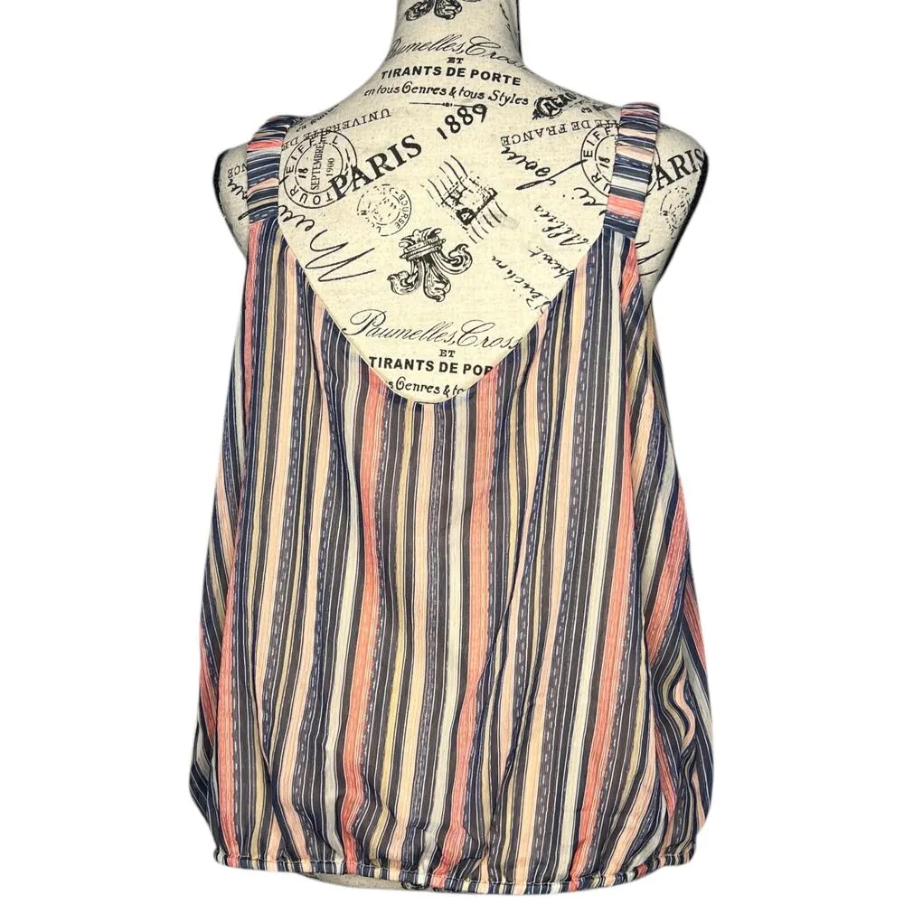 Nine Britton SIZE XXL Misha Cropped Cami - Stitch Fix Striped Elastic Waist Top - Image 5