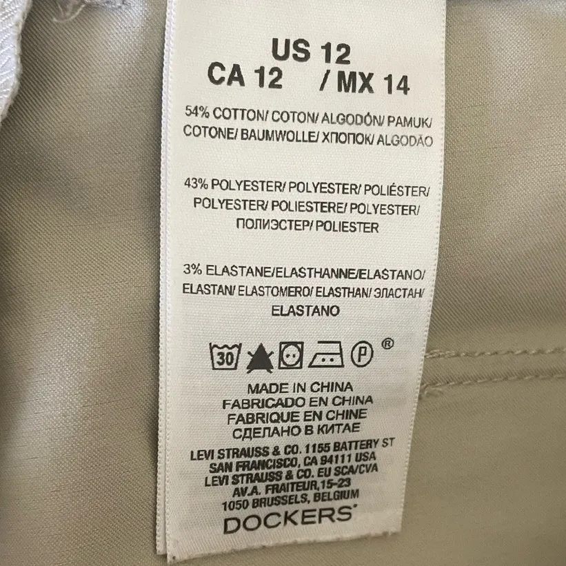 Dockers Women‎ Cropped Pants 12 Beige Capri Casual Neutral Cruisewear Coastal - Image 8