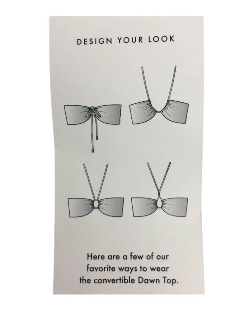 L*Space Dawn Convertible Bikini Swim Top in Shimmer Bone XL NWT Style SHDWT22 - Image 8