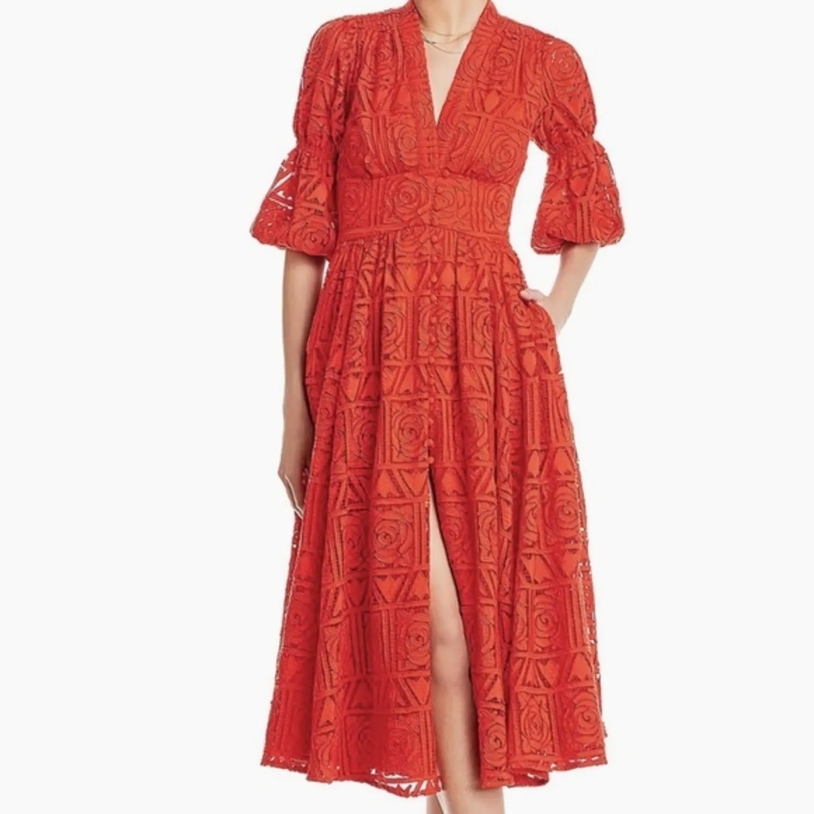 Cult Gaia . Willow Lace Dress. - Image 7