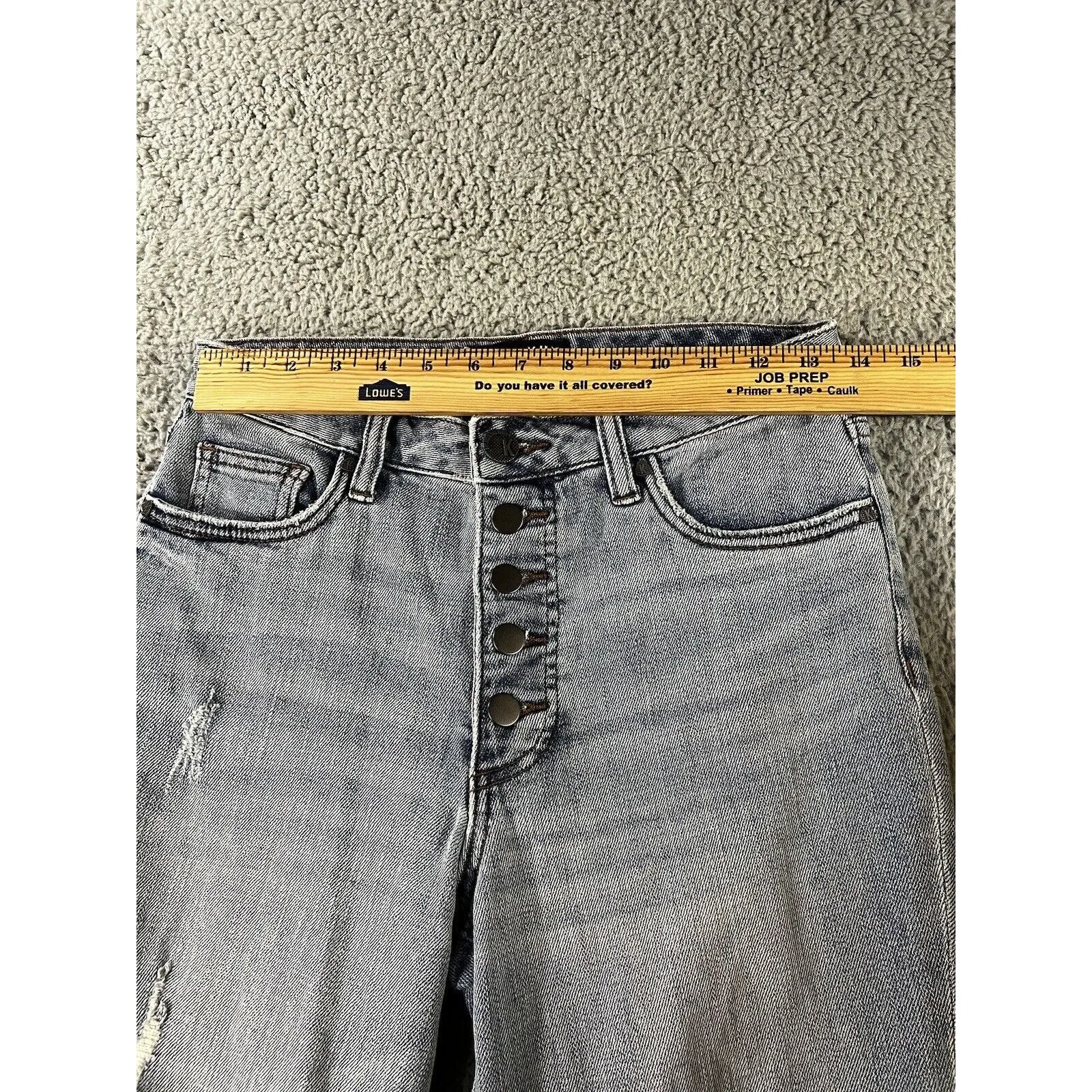 Kut From The Kloth Jeans Women 2 Straight Leg High Rise Fringe Ankle‎ Festival - Image 4