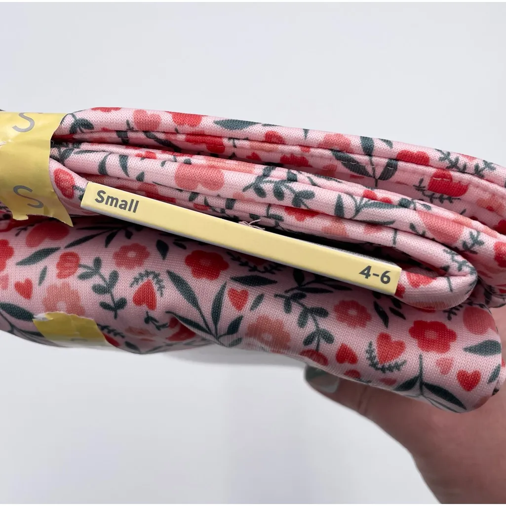 NEW Serra Fleece Lined Leggings Women's Size Small Pink Floral Extra Tight Fit - Image 4