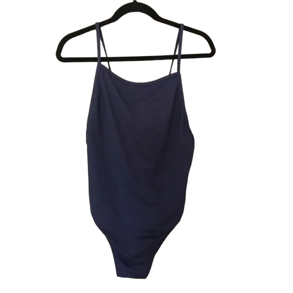 NWT Andie The Paloma One Piece Swimsuit UPF 50+ Removable Cups MT Navy Blue - Image 2