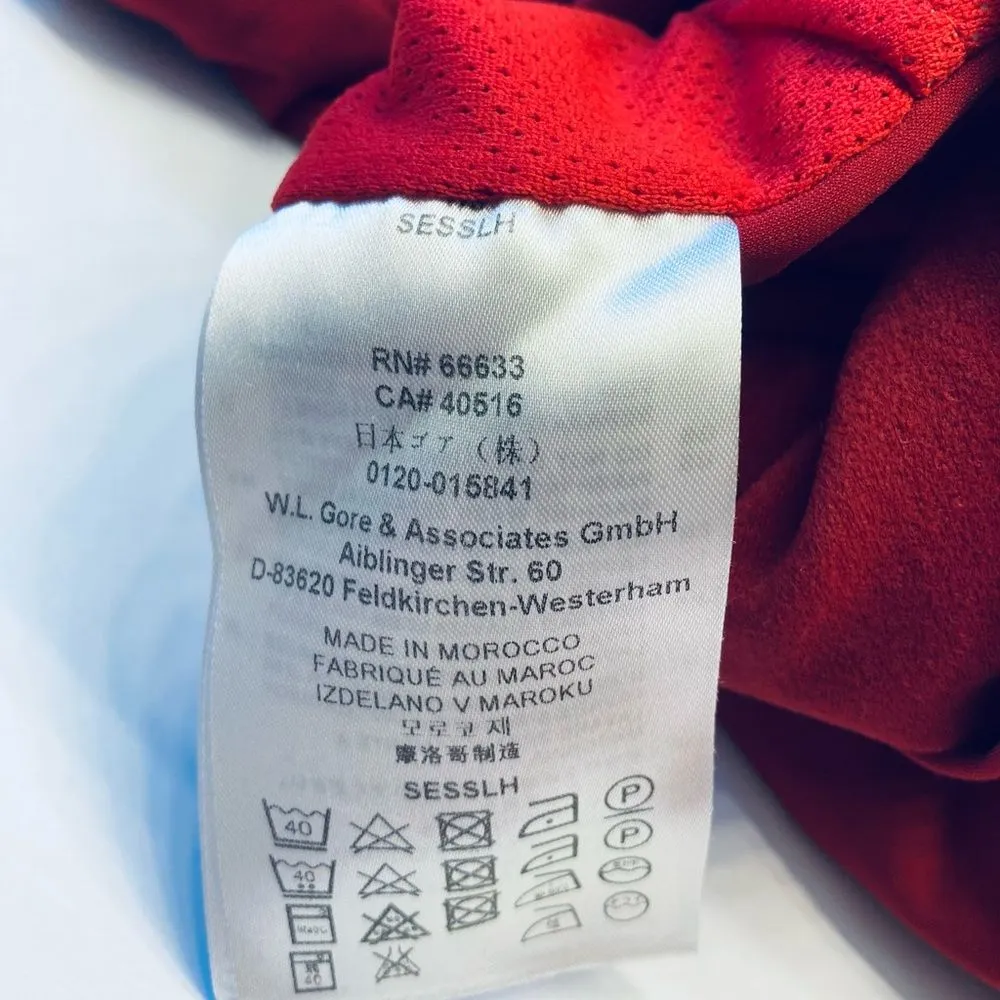 GORE Running Wear Women's Quarter Zip‎ Hoodie Jacket Large Red - Image 8