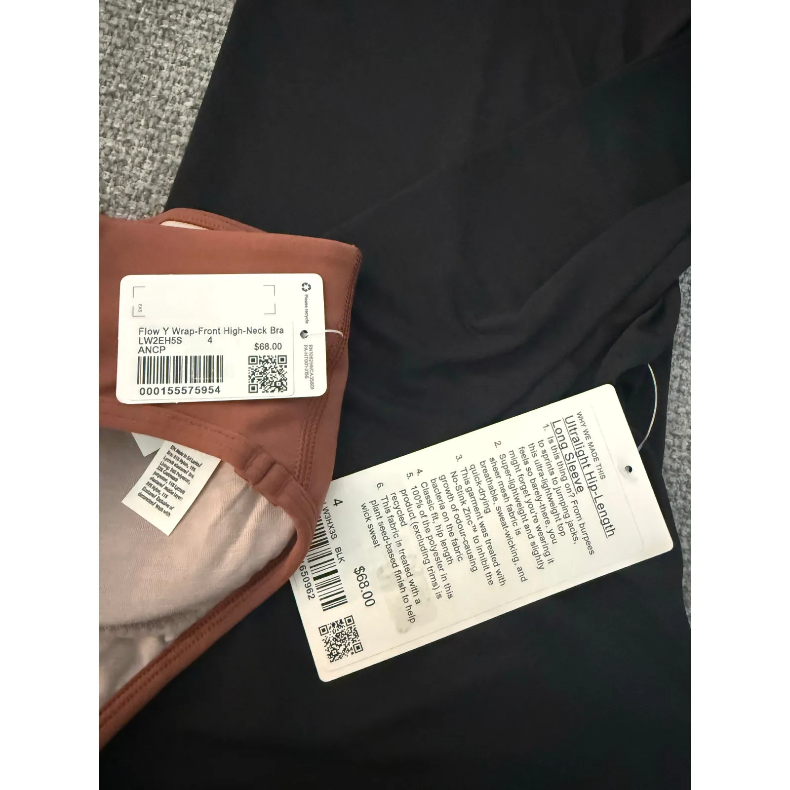 NWT Lululemon Bundle Long Sleeve top and Bras - Image 2