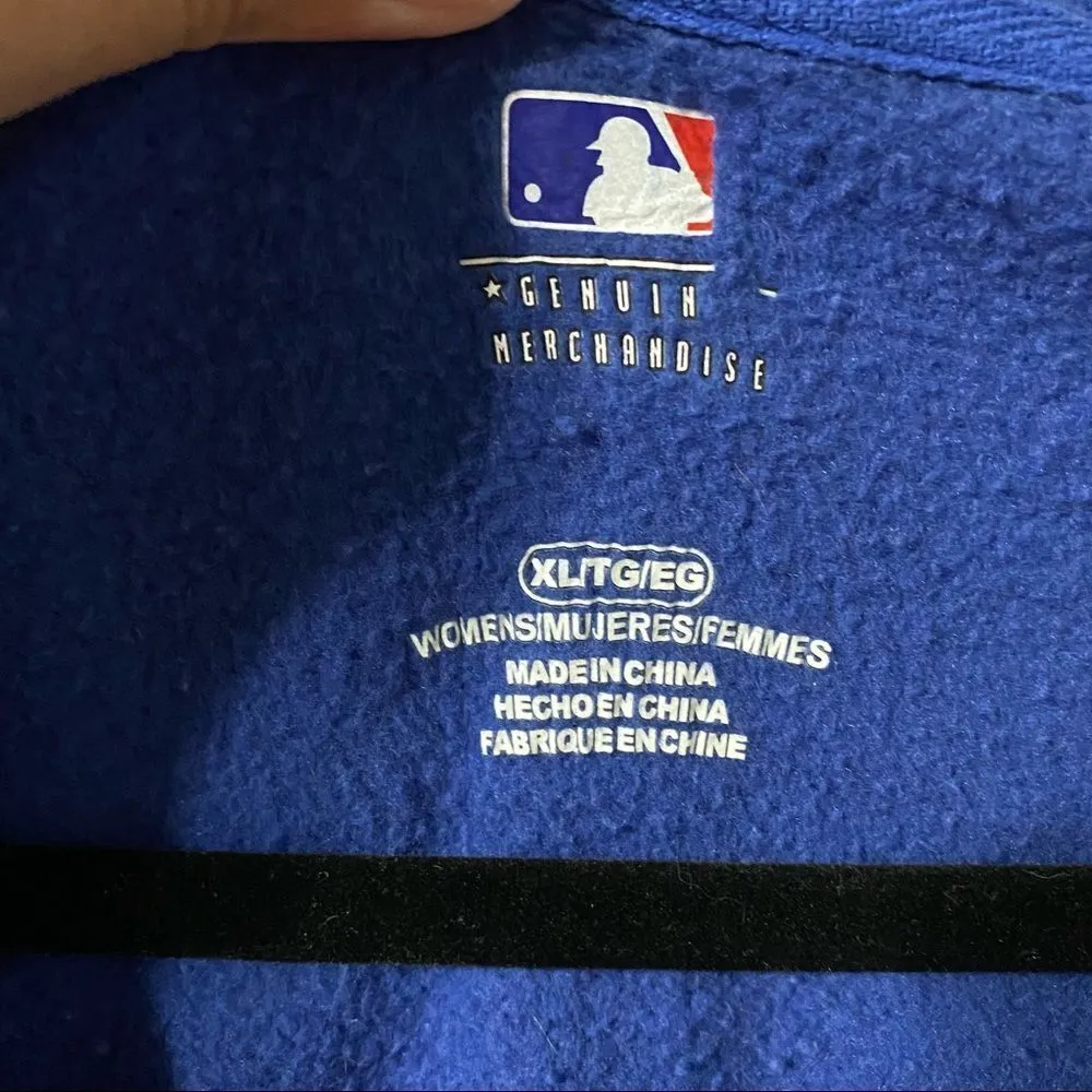 Genuine Merchandise Womans Cubs V-Neck sweatshirt hoodie, front tunnel pockets - Image 6