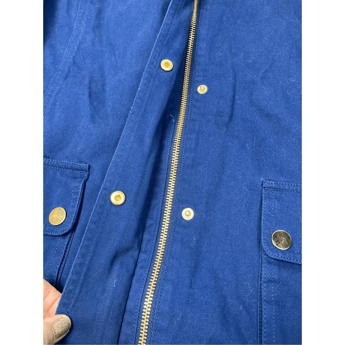 St.‎ John's Bay Lightweight Field Jacket American Blue L - Image 6
