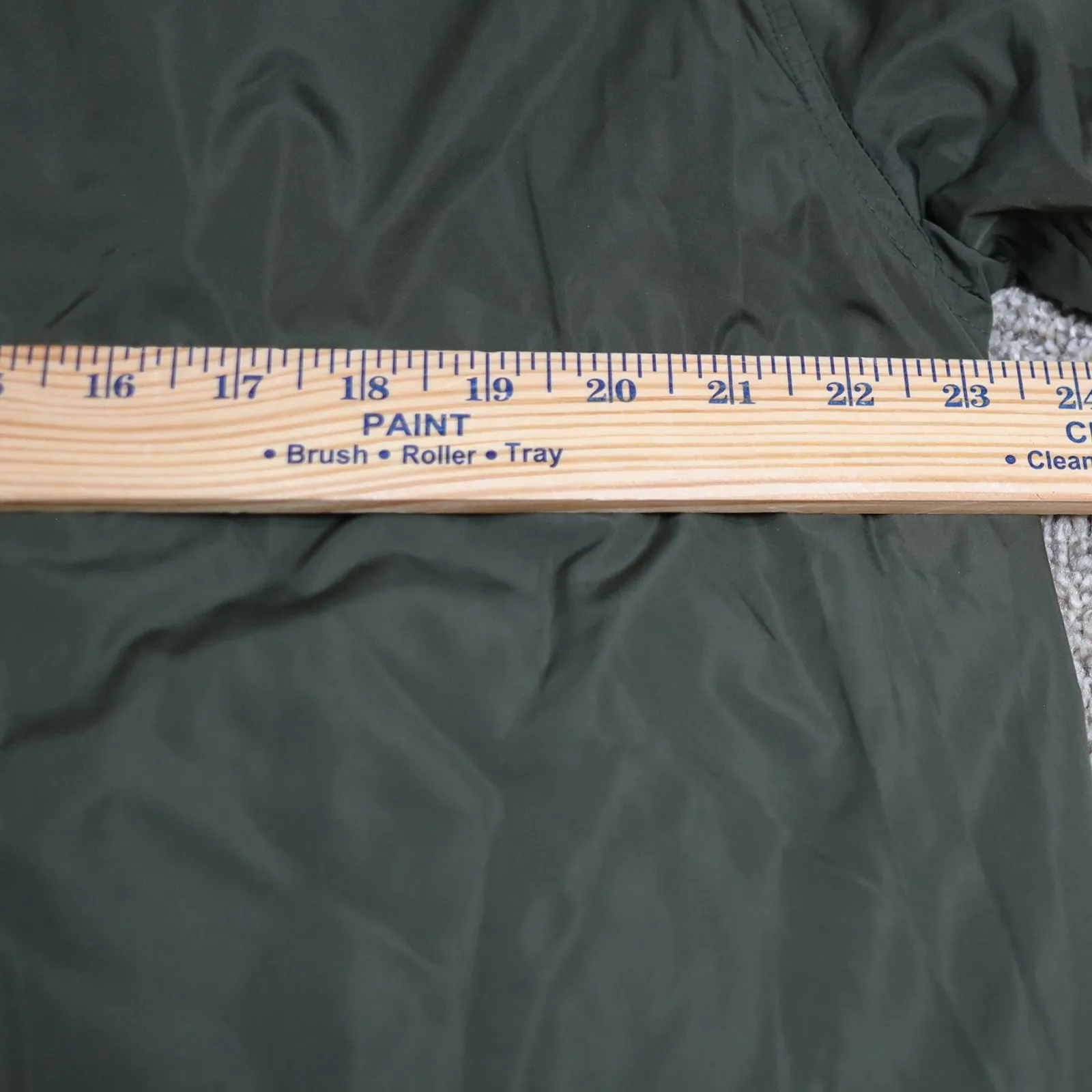 Old Navy Women Green Lightweight Hooded Anorak Jacket Size L - Image 7