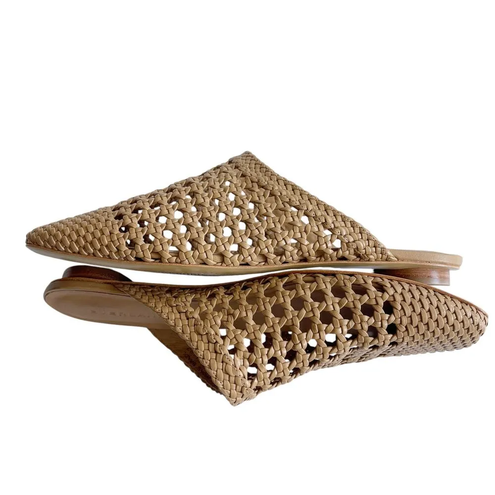 Everlane The Day Mule in Woven Nappa Leather Tan Size 7 - Image 7