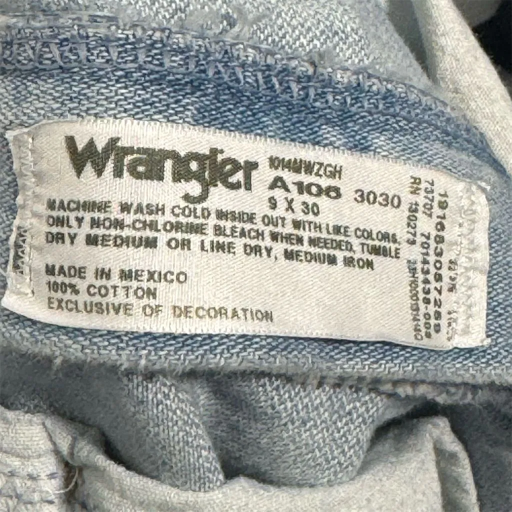 Wrangler Women’s Cowboy Cut Jeans 9x30 Blue Denim High Rise Straight Leg Western - Image 5