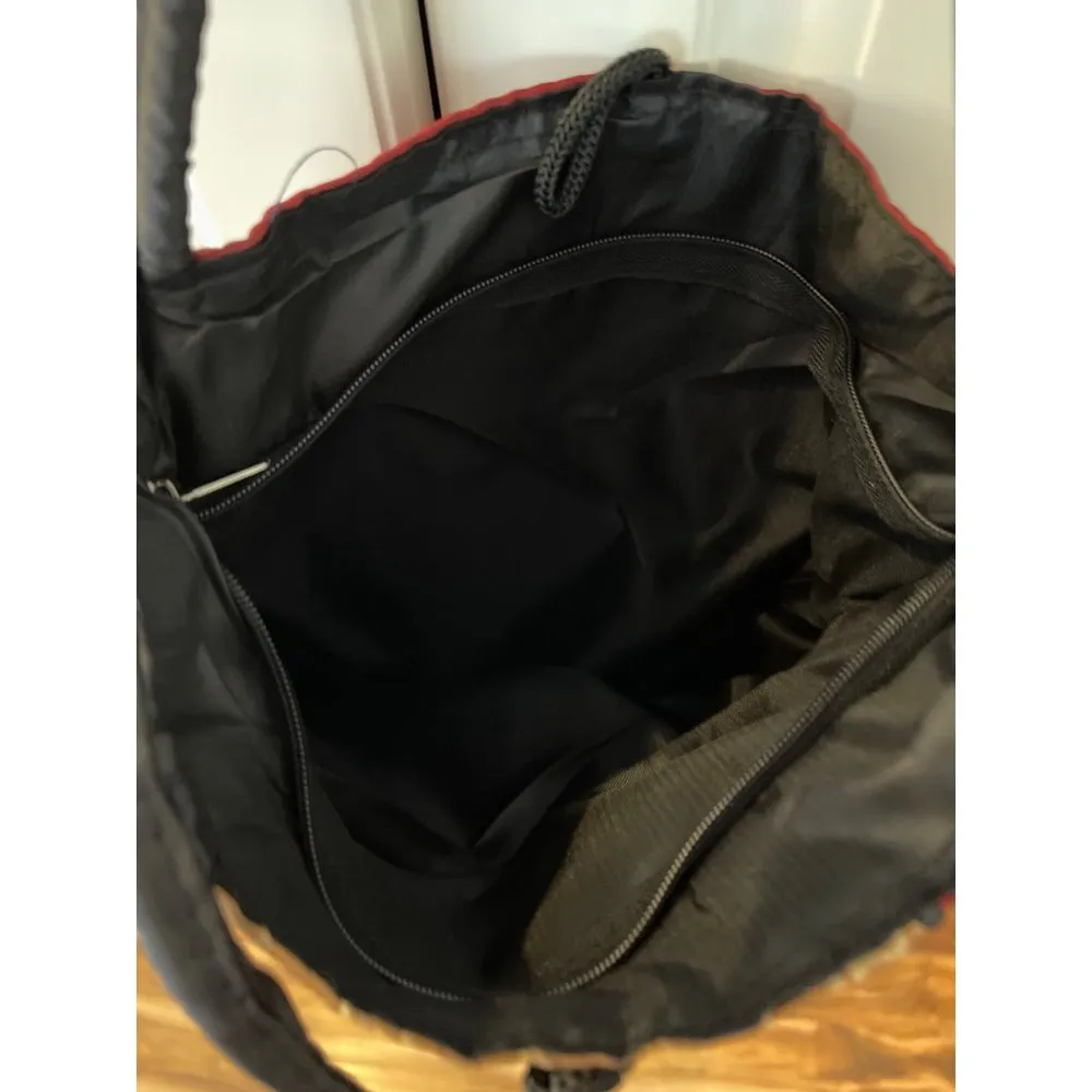 Asian Tote Oriental Shoulder Bag Red Gold Satin Purse Zippered Purse New With Ta - Image 3