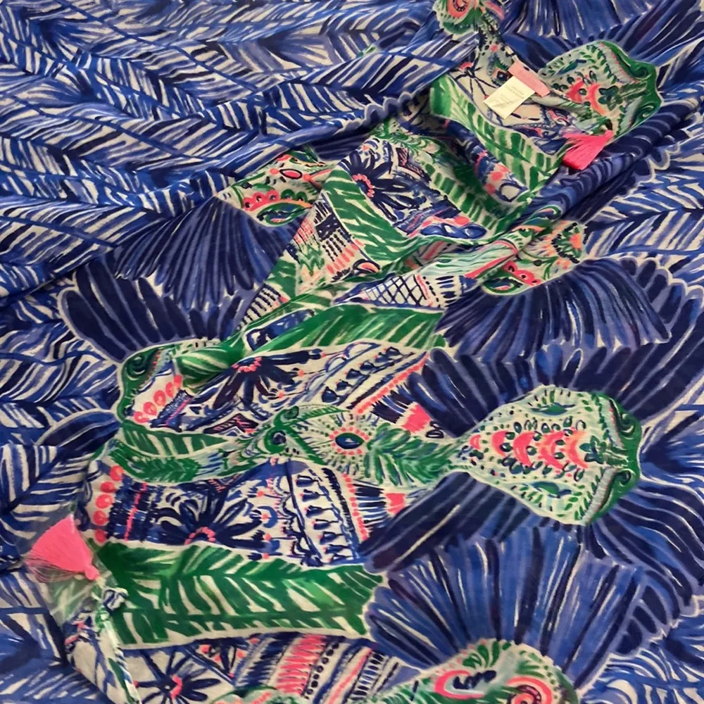 Lilly Pulitzer Scarf very beautiful size 80” long and wide 27” very long scarf - Image 16