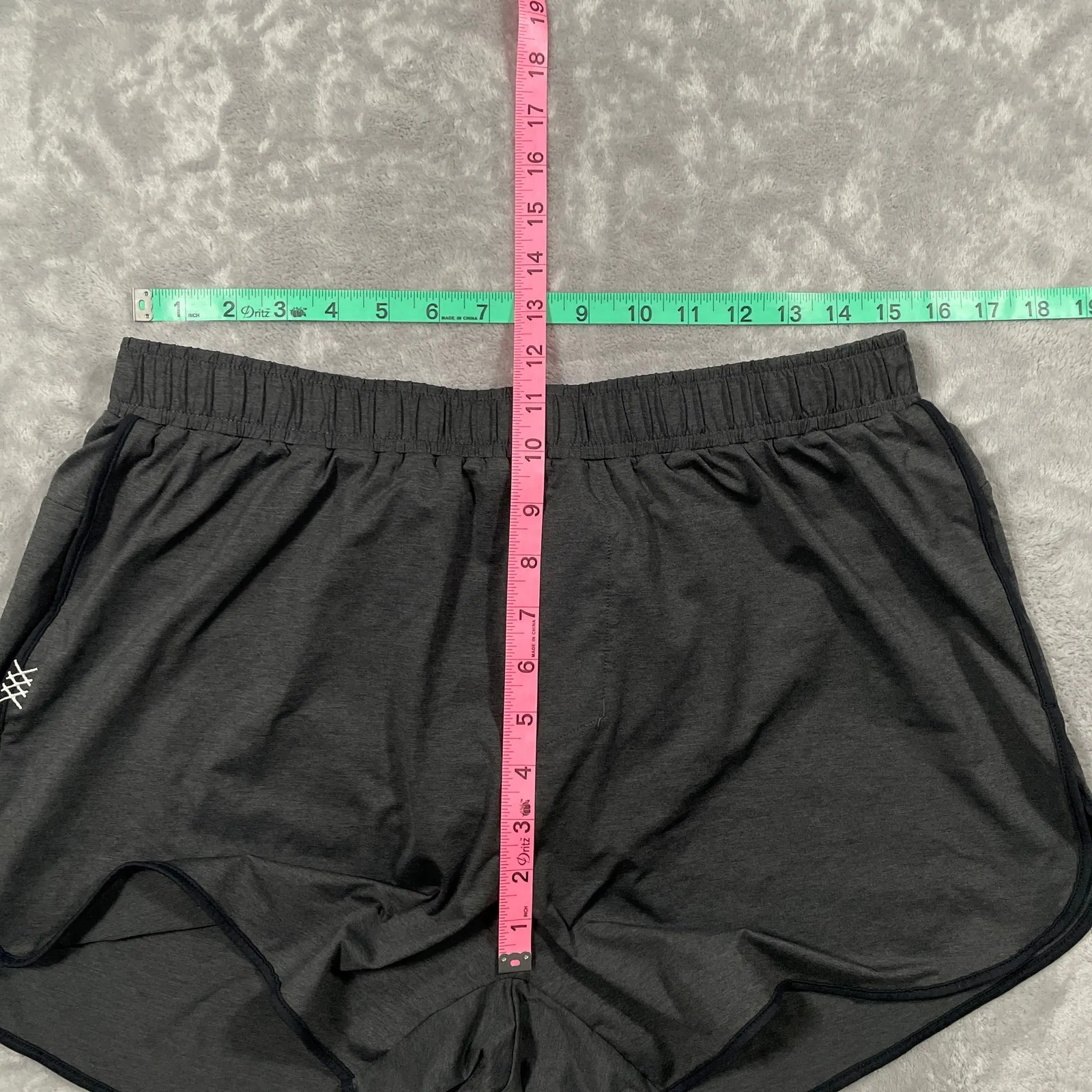 Rhone Shorts Womens Large Grey Lined Running Activewear Performance Training Gray - Image 8