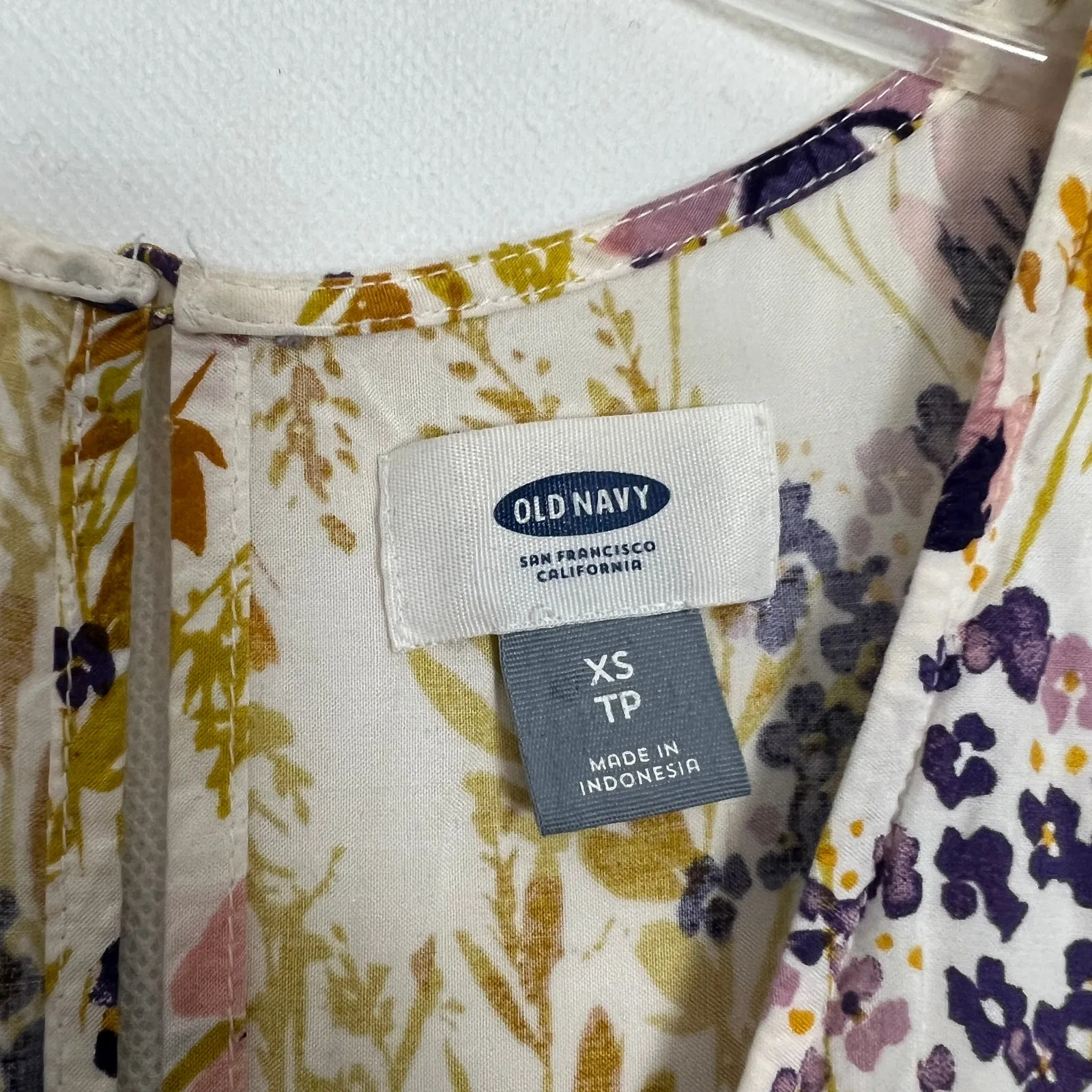 Old Navy Multicolor Floral Women's Wide Leg Sleeveless Jumpsuit Size XS - Image 2