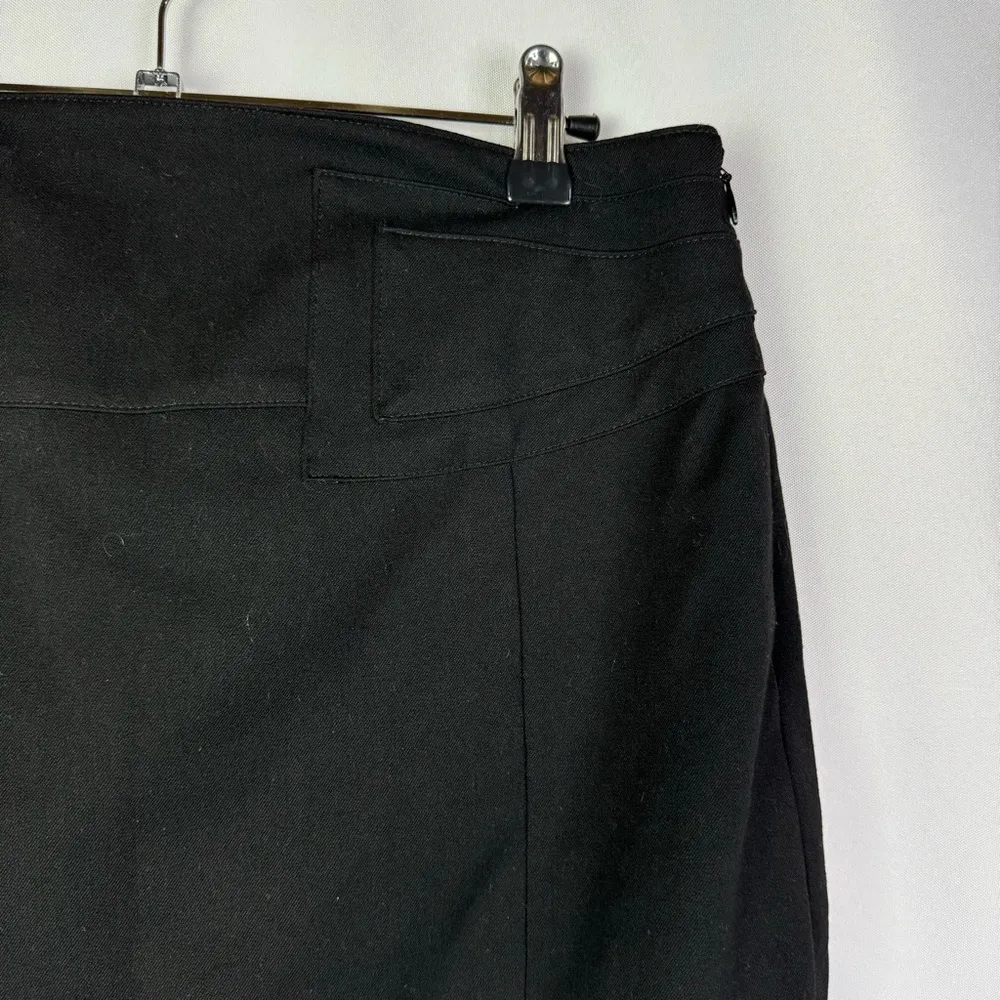 Express Black High Waist Knee Length Pencil Skirt 6 - Image 3
