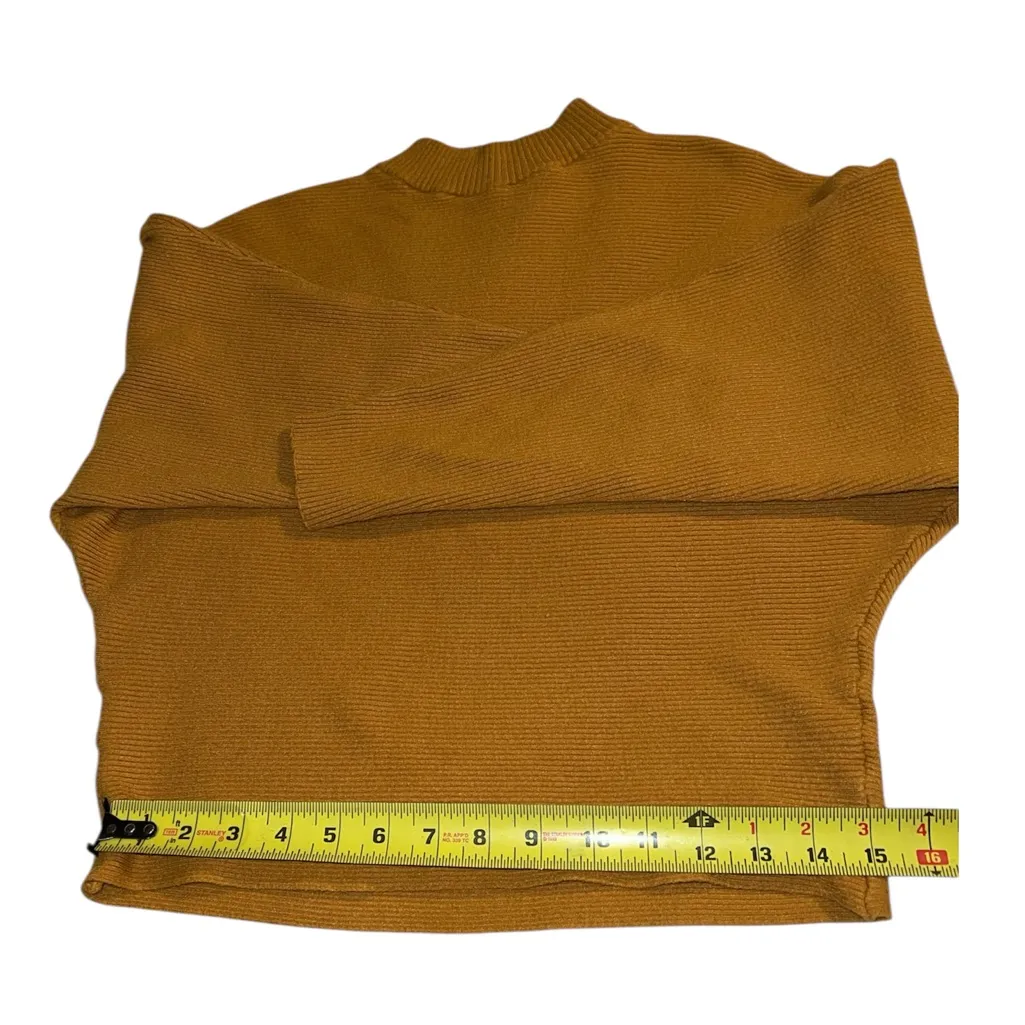 Mustard Yellow Knit Sweater , no size tag see pictures for measurements. - Image 7