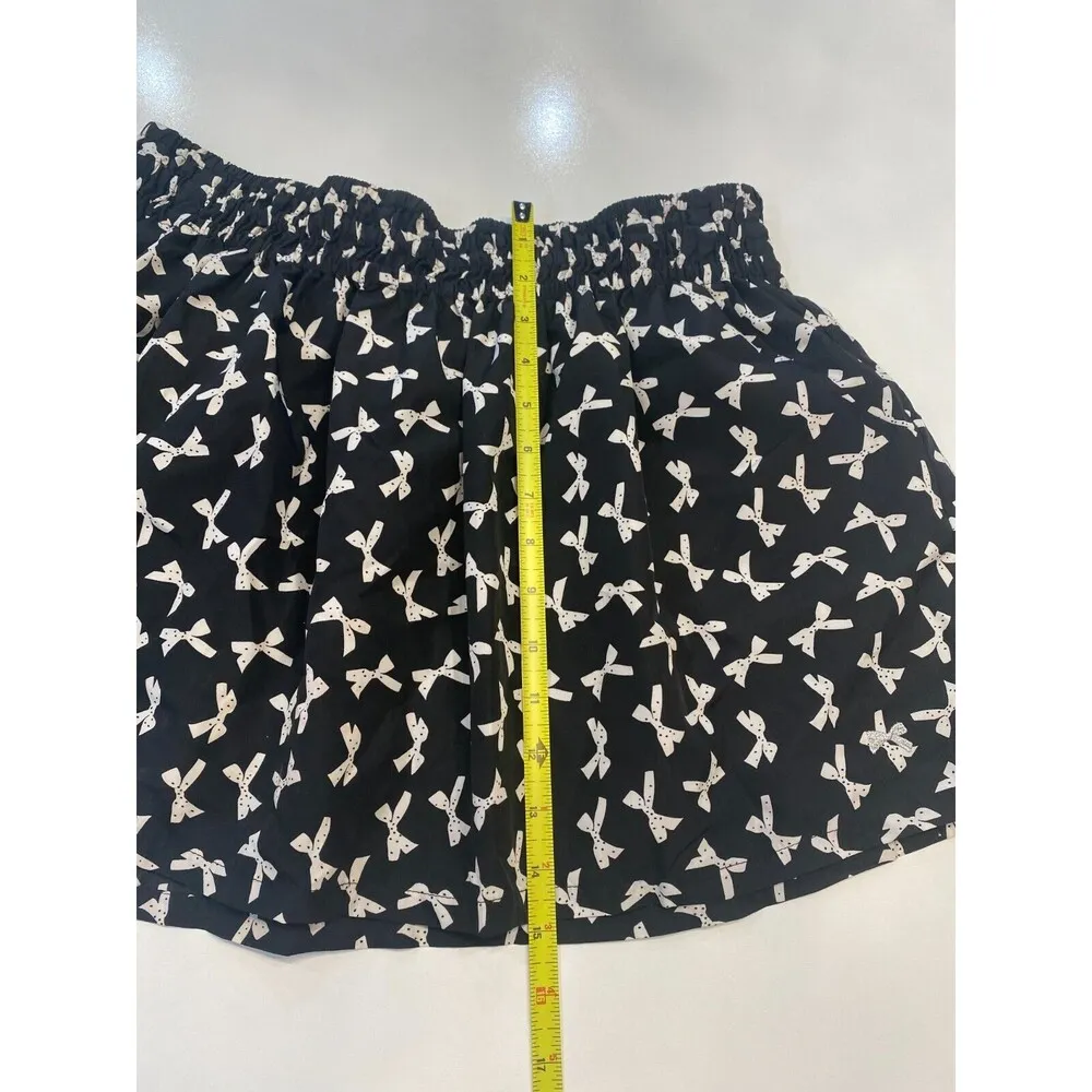 Tommy Girl Tommy Hilfiger Bow Print Mini Skirt Size L - Image 4