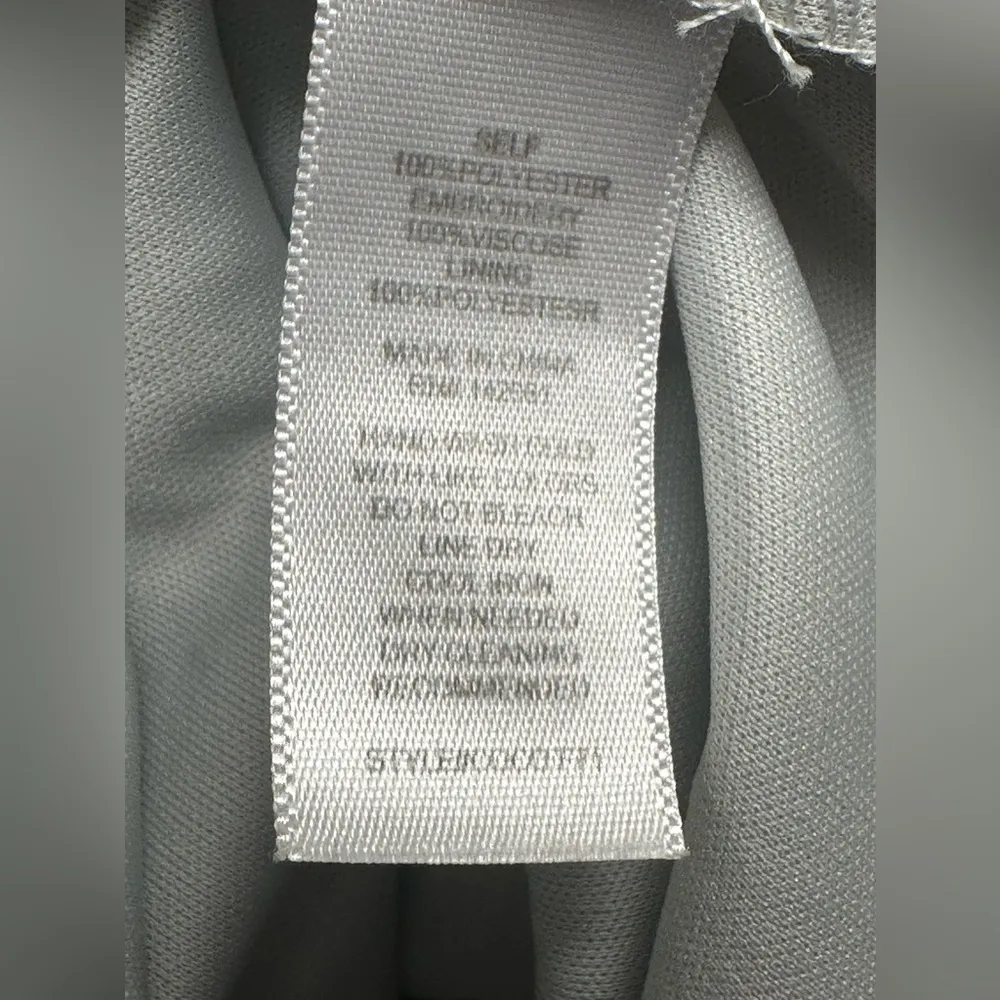 Altar’d State blue & grey floral embroidered lace overlay mini dress - Image 8