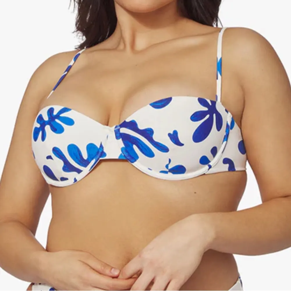{WeWoreWhat} Brand New Balconette Abstract Leaves Bikini Top - Image 6