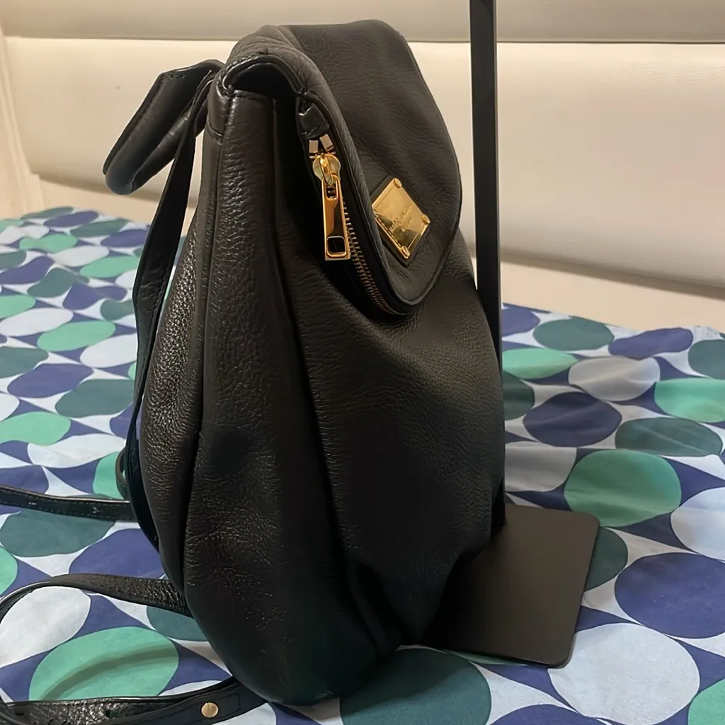 Marc Jacobs Black Backpack with Gold Accents - Image 5