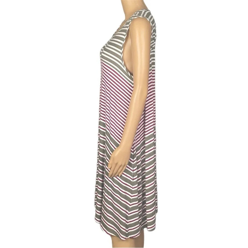 AVENTURA Carrick stretchy swing style dress with side seam hip pockets Large EUC Gray - Image 7