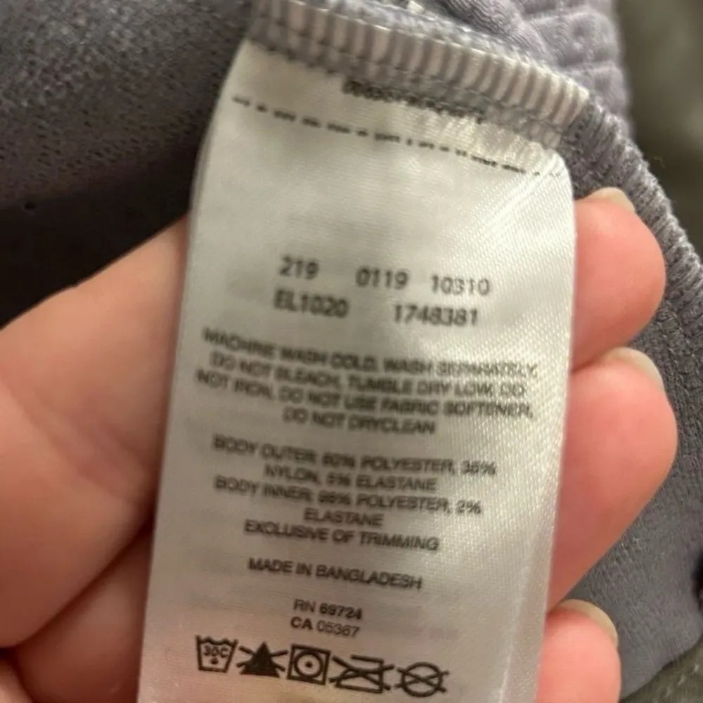 Women’s Columbia Purple and Grey Roffe Ridge Full Zip Quilted Fleece Sweater L - Image 6