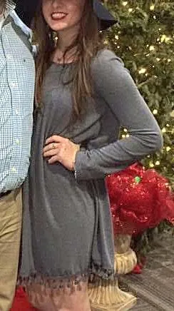 Boutique Dark Gray  Dress - Image 2