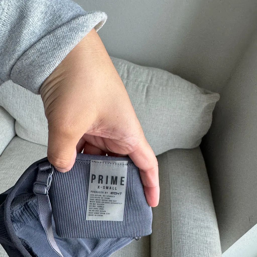 ECHT Dark Gray Sports Bra - Image 3