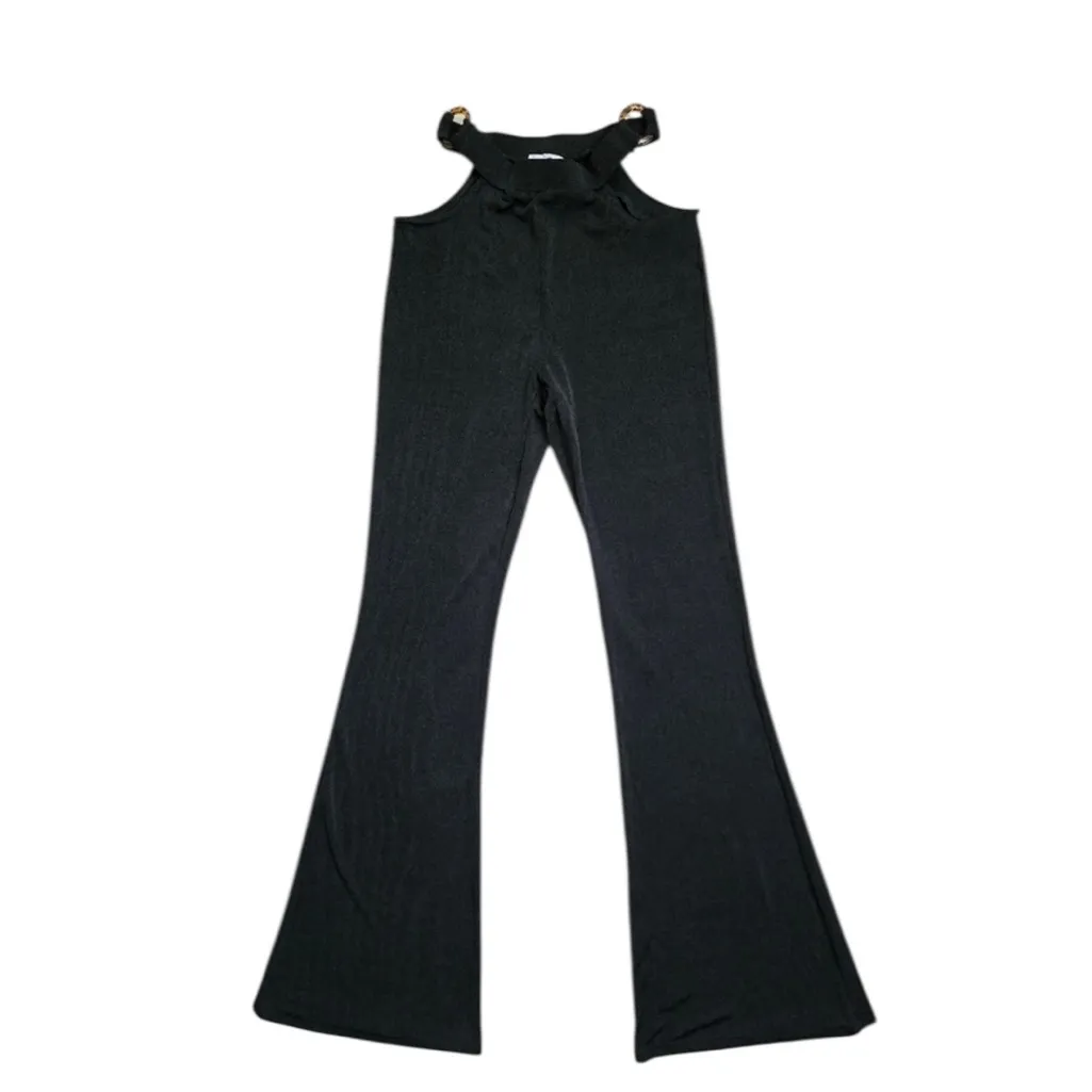 Peppermayo Black Cutout Ryder Stretch flare pants size 4 - Image 5
