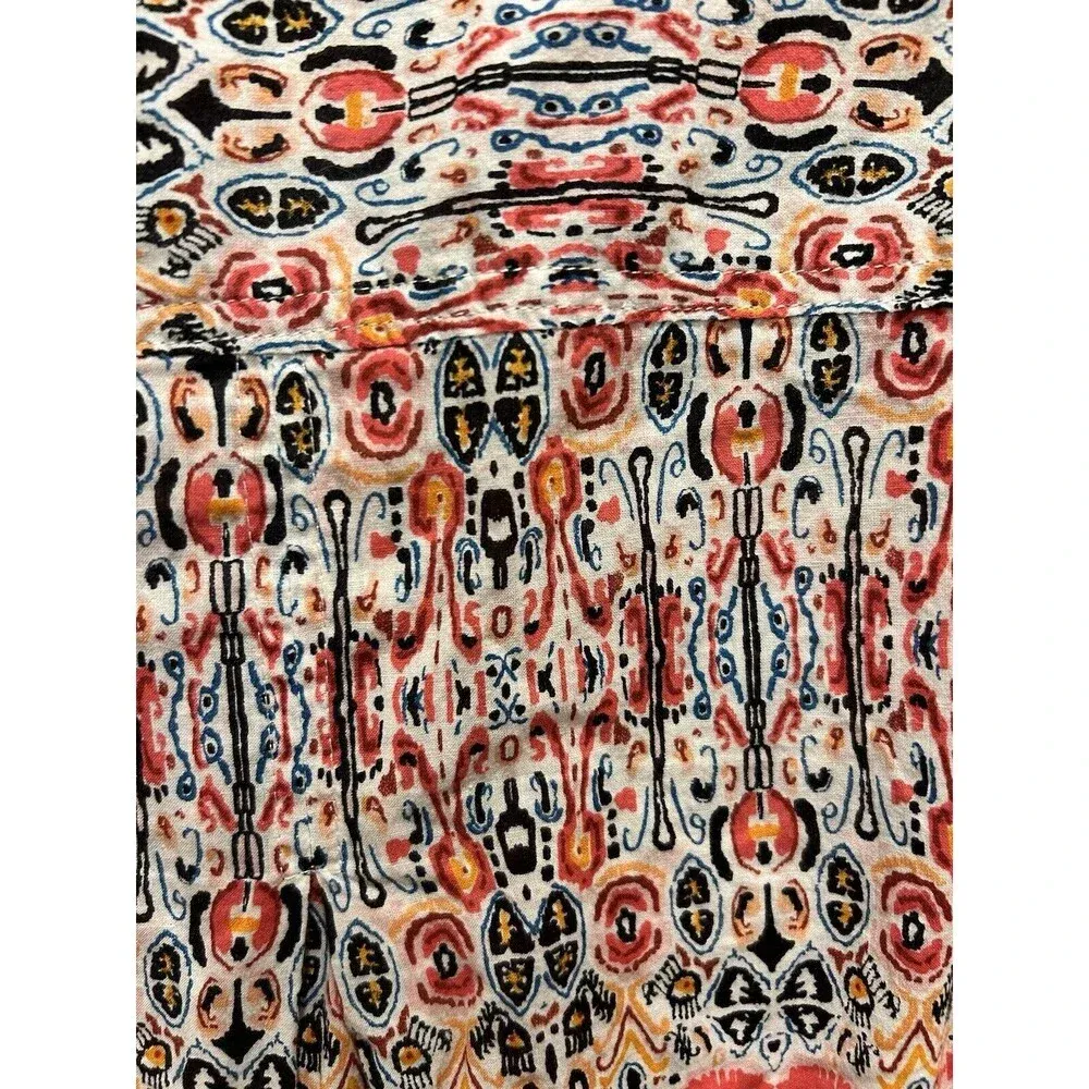 Velvet Heart Women's Collared Button Down Long Sleeve Top Floral Print Size XL - Image 6