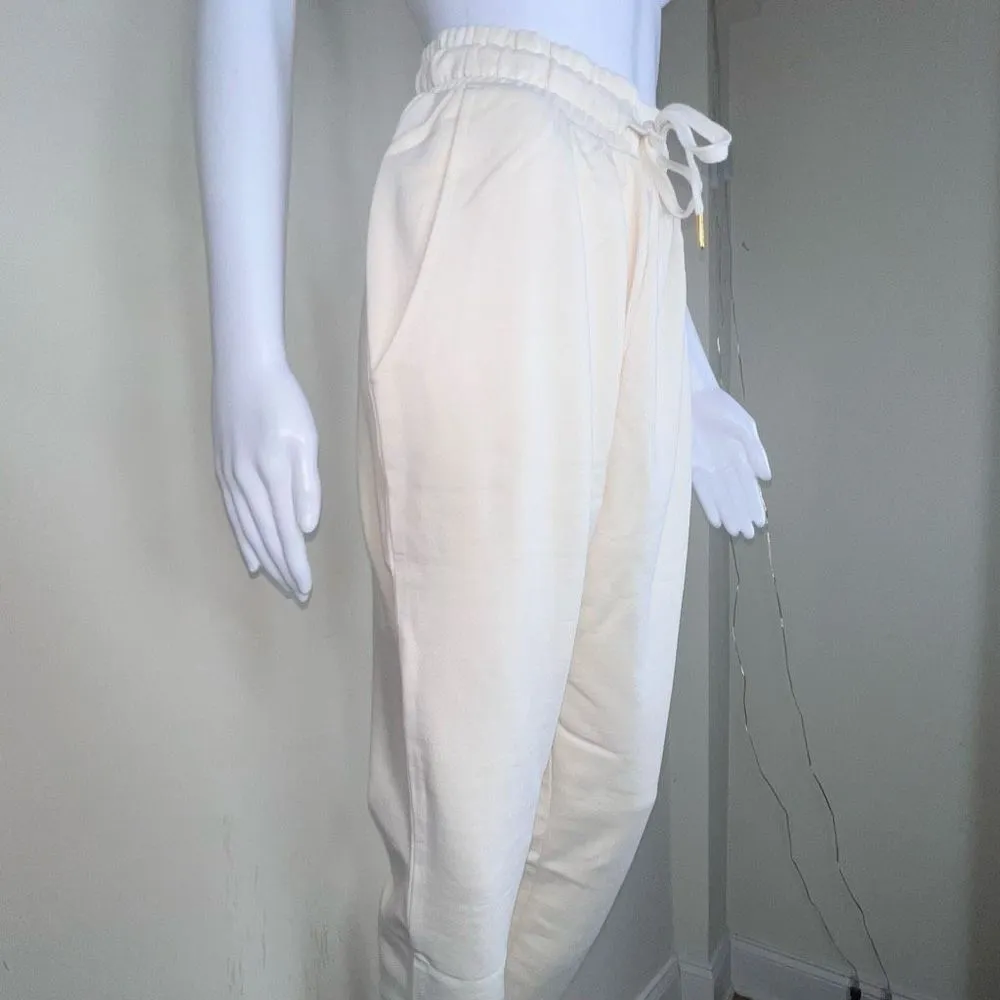 WeWoreWhat Solid Sweat Pants in Off White (L) - Image 4
