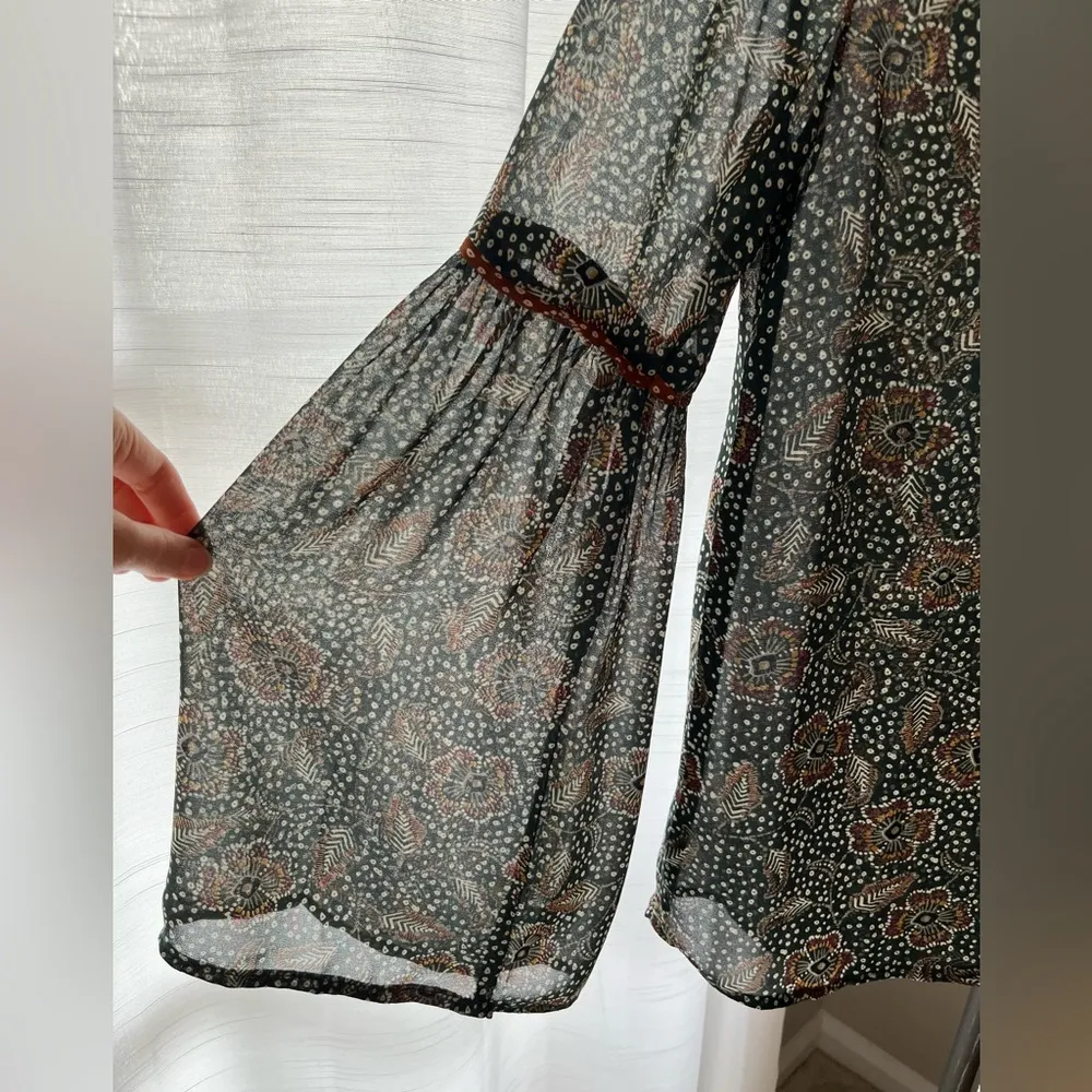 Sweewë Paris Bohemian/Boho Style Sheer Peasant Blouse‎ - Image 10