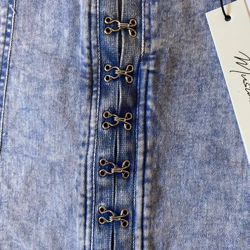 NWT Mustard Seed size large blue purple mini skirt snap up
Spring boho - Image 5