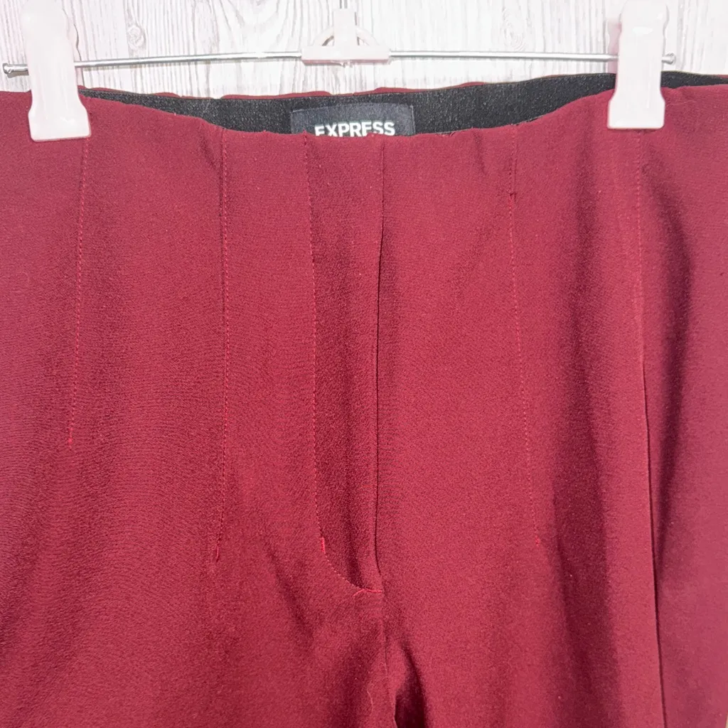 Express Women's Burgundy Pants - Image 4