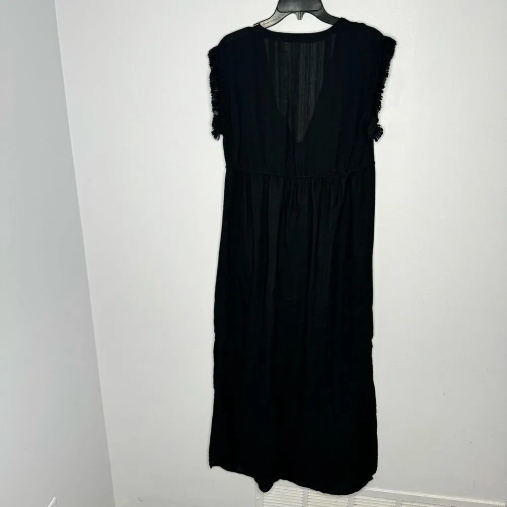 Robin piccone black lightweight midi dress size XS - Image 7