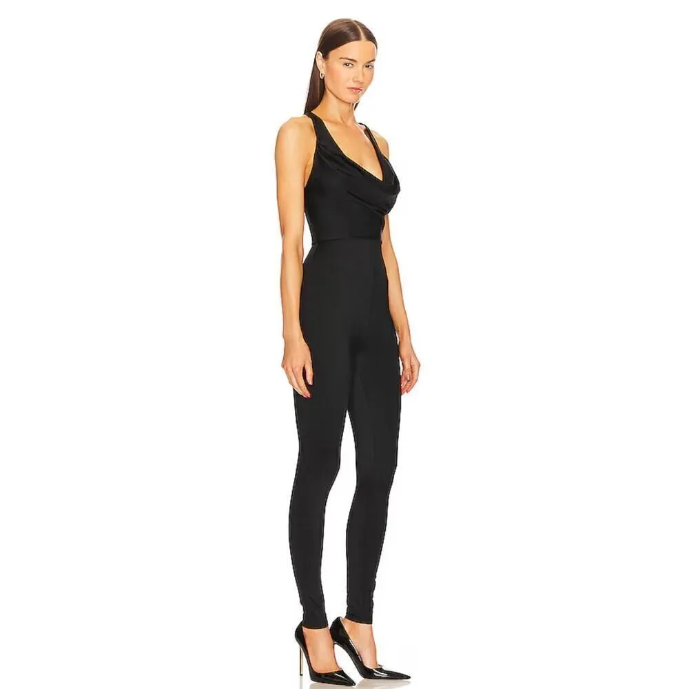 Michael Costello x REVOLVE NWT Garland Jumpsuit in Black Size XS MSRP $248 - Image 3