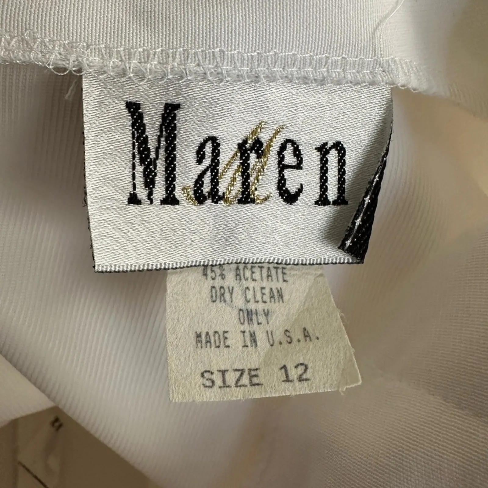 NWT Vintage Maren White Skort Nautical Sailor Country Club Sporty Preppy Tennis Size 12 - Image 3