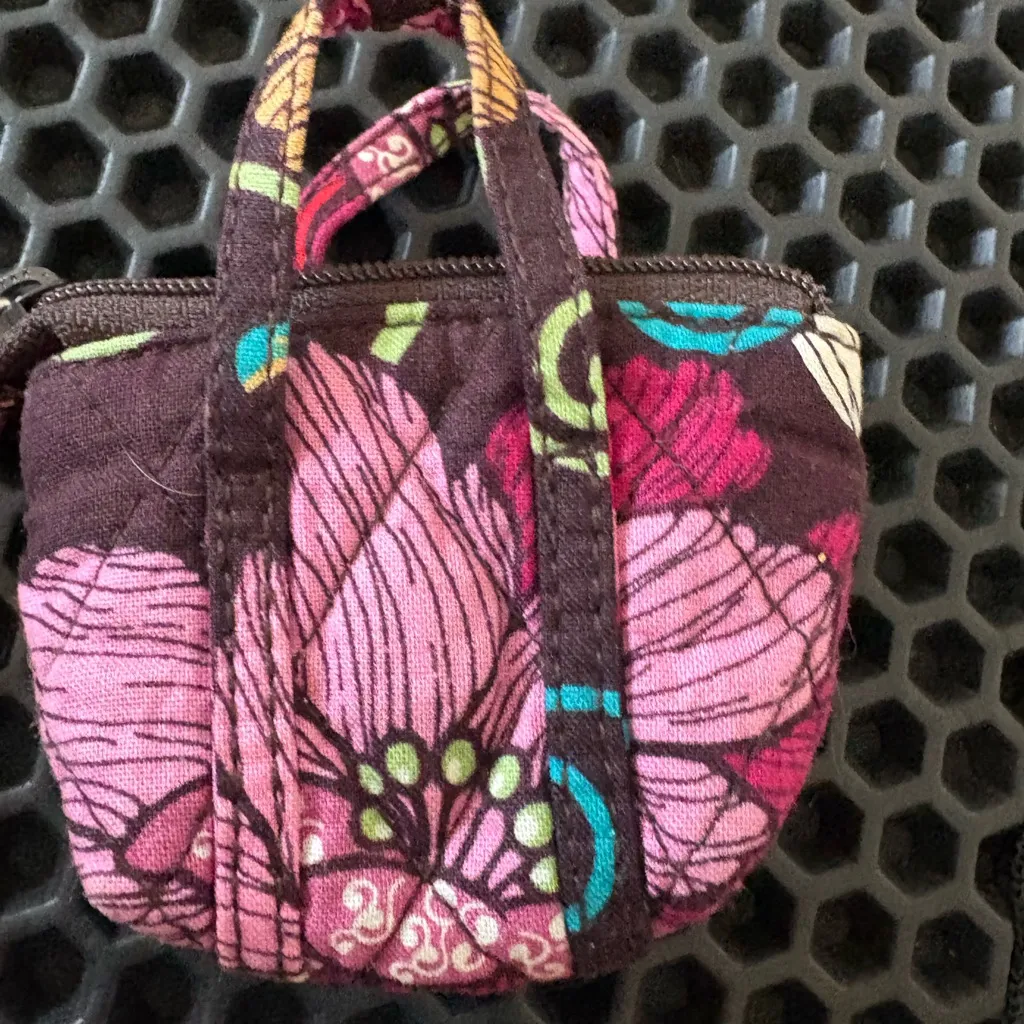 Vera Bradley Brown and Pink Keychain Ring - Image 7