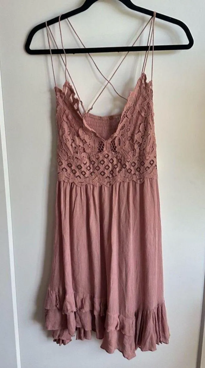 Adella Lace Mini Dress - Image 2