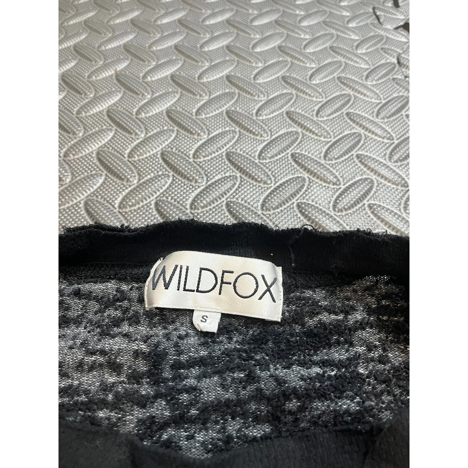 Wildfox‎ SAY YES Destroyed Rainbow Jumper S Sweatshirt Top Loose Fit $136 Black - Image 3