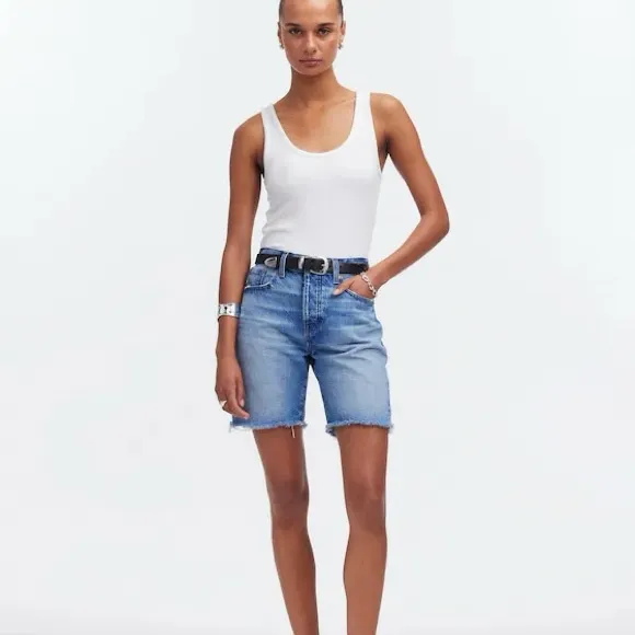 Madewell Long Denim Shorts - Image 10