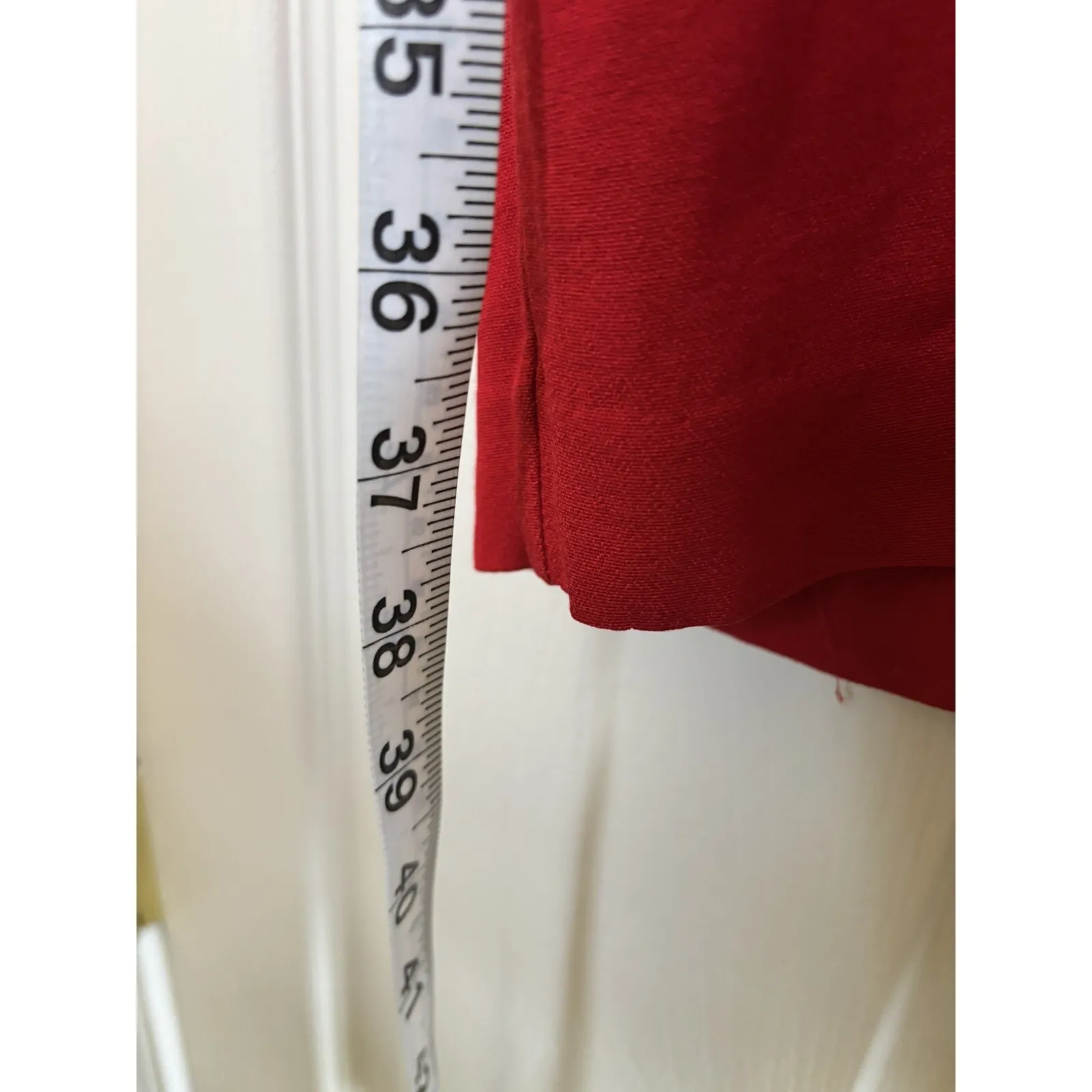 VTG 90s Red Cocktail Dress Size 12 Wedding Guest Cocktail Classic Retro Vintage - Image 10