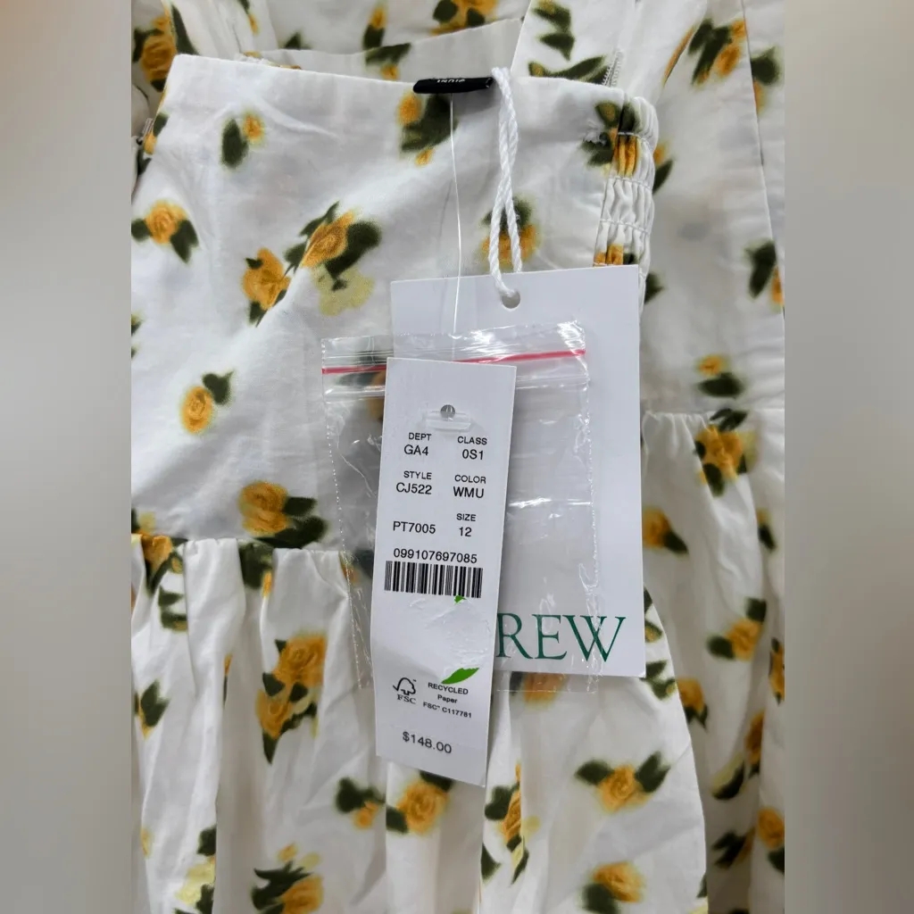 J.Crew Squareneck midi dress in budding rose print - Image 5