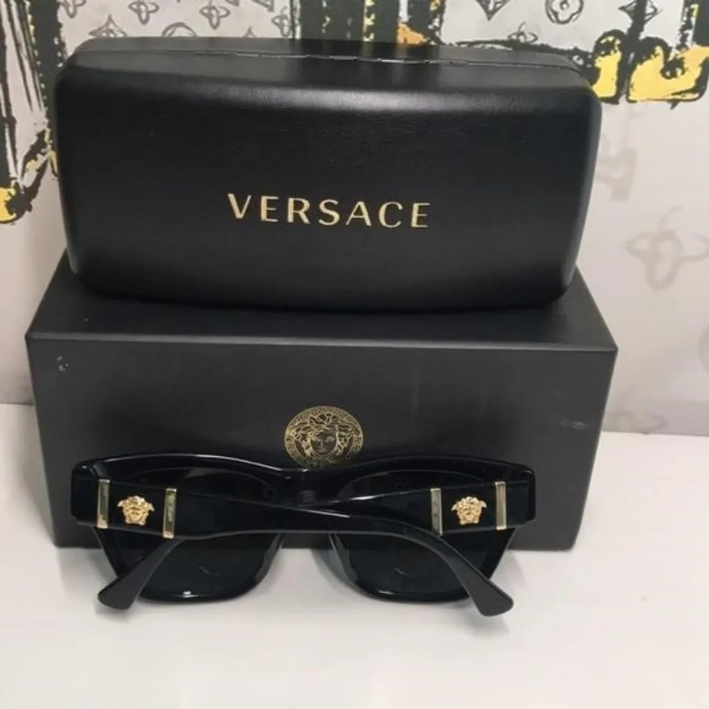 Versace VE4457 Black Designer Sunglasses – Brand New - Image 3