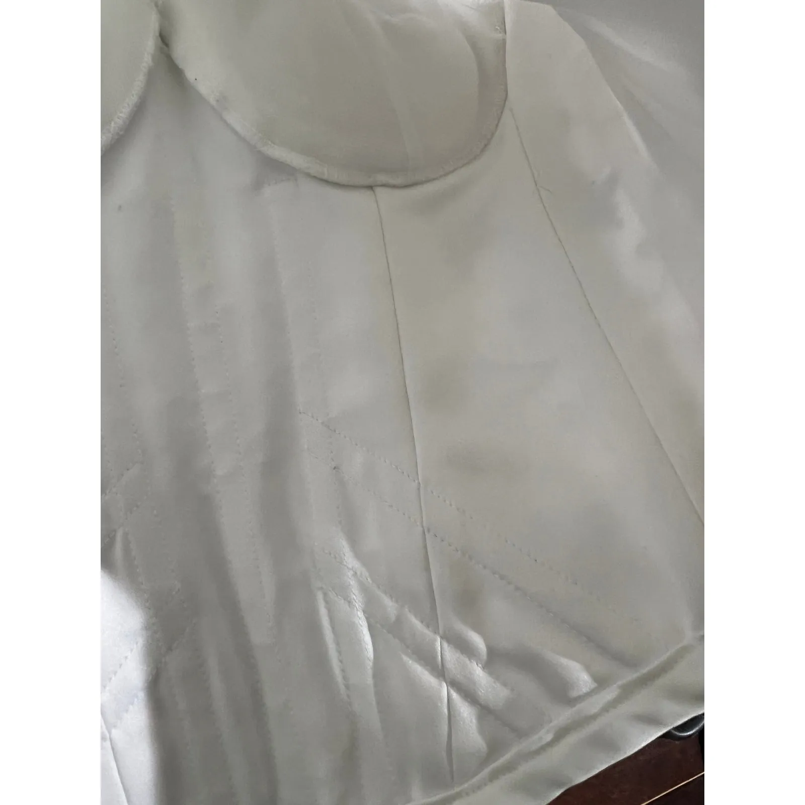 Maggie Sottero Couture White Beaded Corset Top Bridal Wedding Evening Formal Size M - Image 16