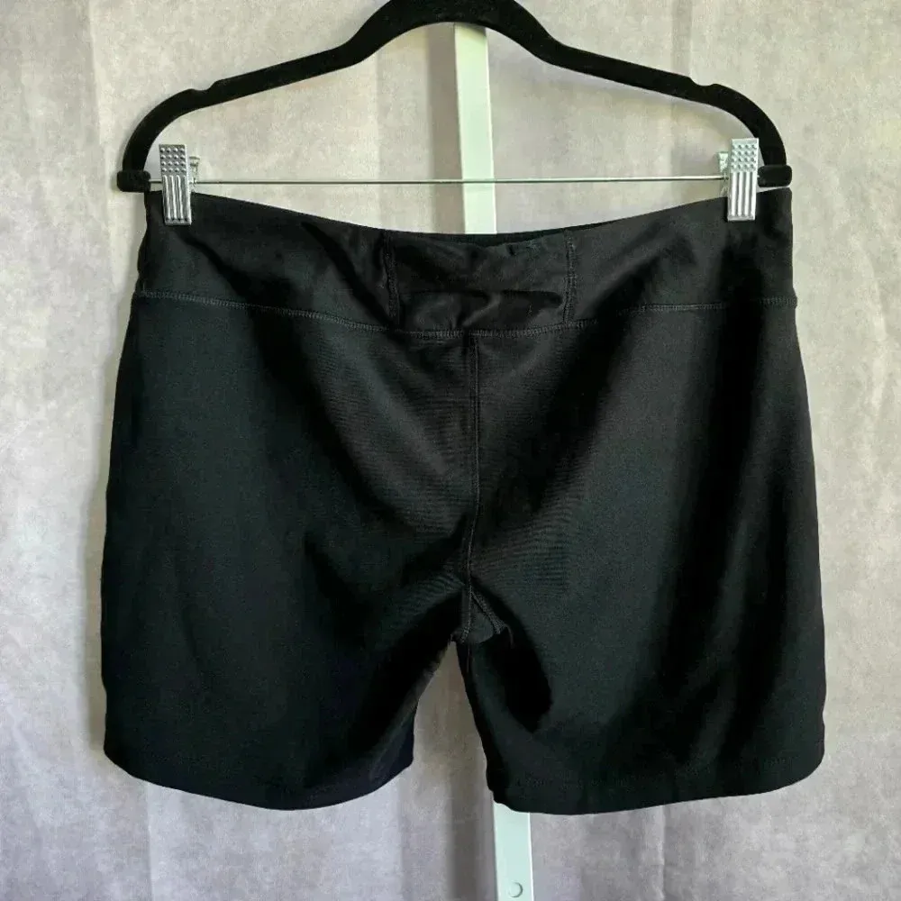 Avia Black Pull On Athletic Stretch Yoga Running Shorts Large - Image 2