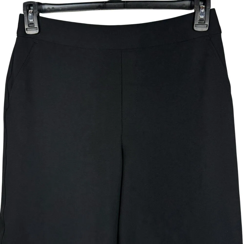 SPANX Medium Wide Leg Ponte Pants Pull-On Stretch Hi-Rise Elastic Waist Black - Image 2