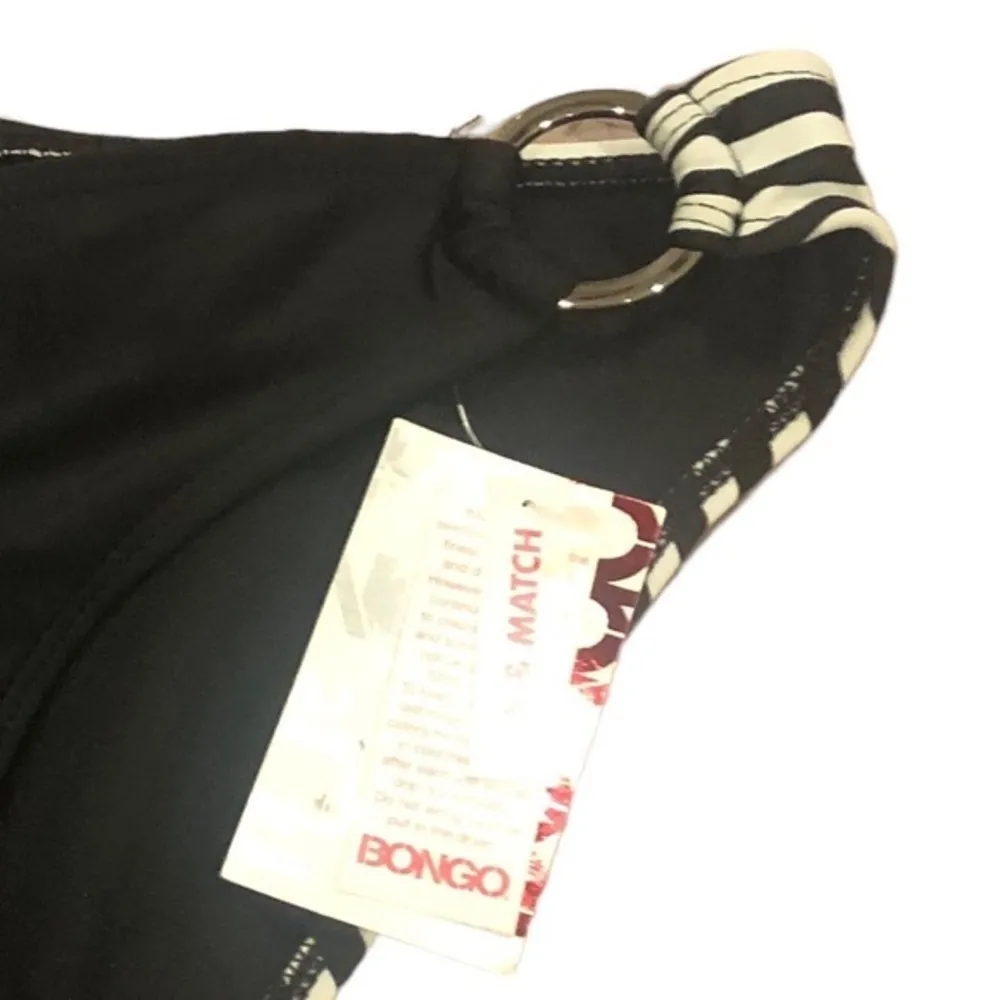 🔵 SALE 3/$25 BONGO STRIPED BIKINI COLORBLOCK BOTTOM M - Image 3